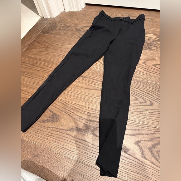 ZARA Leggings with Metal Button, Size Small, Colour Black - Picture 5 of 7
